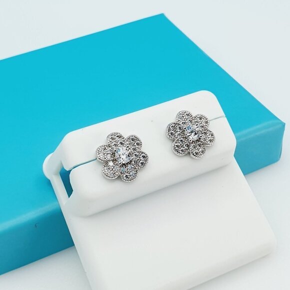 "925 Sterling Silver CZ Beautiful Earrings for Women, 1USPAR4245   eta - Picture 4 of 11